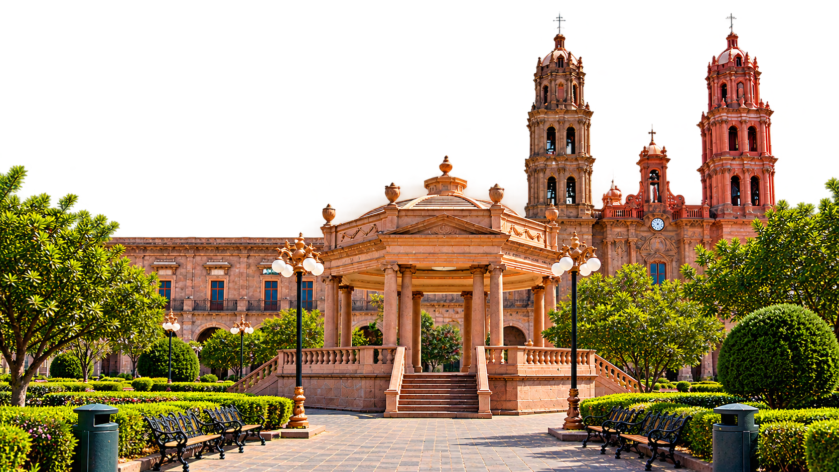 Plaza de Armas y Catedral de San Luis Potosí